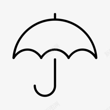 伞保护雨水图标图标