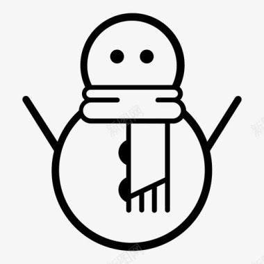 圣诞雪人雪人圣诞节装饰图标图标