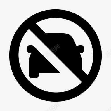 禁止车辆车辆禁止通行图标图标