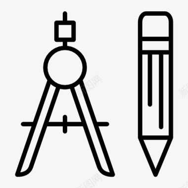 数学的原因学校用品教育设备图标图标