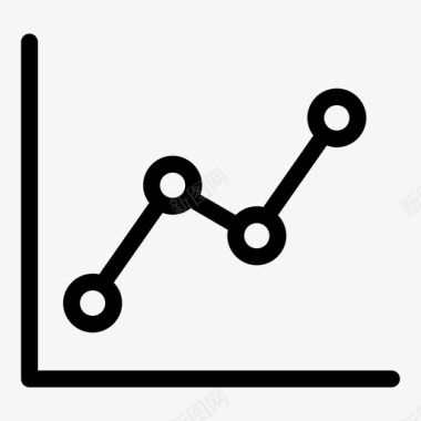 统计统计线图图标图标