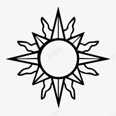 太阳太阳动漫天图标图标