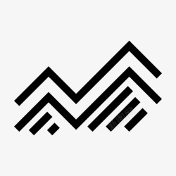 地层岩石地质学山脉岩石图标高清图片