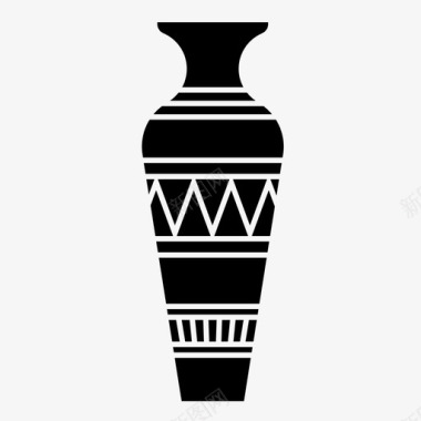 花瓶文物陶瓷图标图标