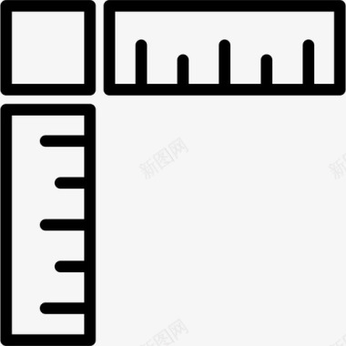 长尺尺绘图图标图标