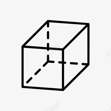 长方托盘长方体教育图标图标