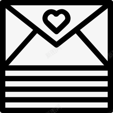 爱情请柬电子邮件格洛丽亚婚礼系列图标图标