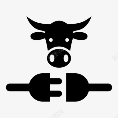 公牛农场电源适配器公牛图标图标