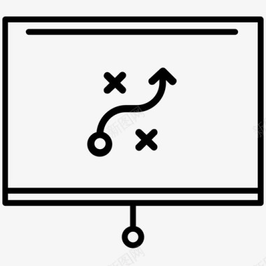 商业项目介绍战略商业战略计划图标图标