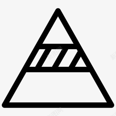 金字塔图漏斗图三角形图图标图标