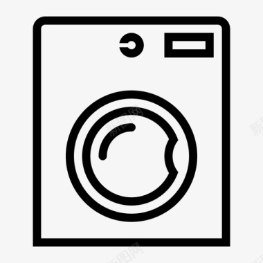 洗衣机洗衣机家用洗衣房图标图标