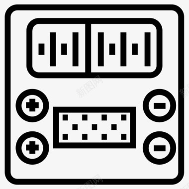 音乐播放器音响系统卡塞特图标图标