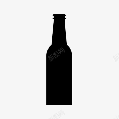 啤酒瓶设计啤酒瓶酒精酒吧图标图标