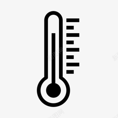 温度计冷热图标图标