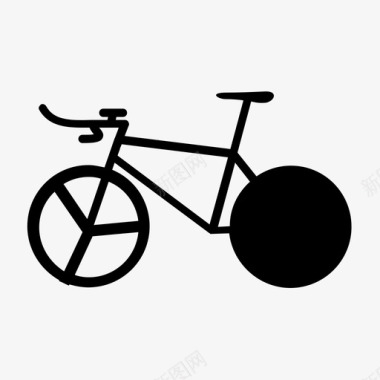 赛车自行车骑行图标图标