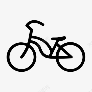 女自行车自行车复古自行车图标图标