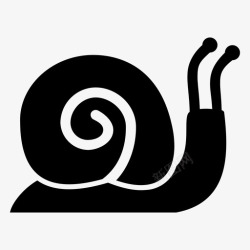 蜗牛粘液蜗牛动物花园蜗牛图标高清图片