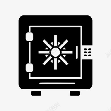 储物柜收纳柜储物柜银行金融货币图标图标