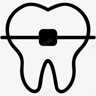 刷牙的牙齿牙齿牙医磨牙图标图标