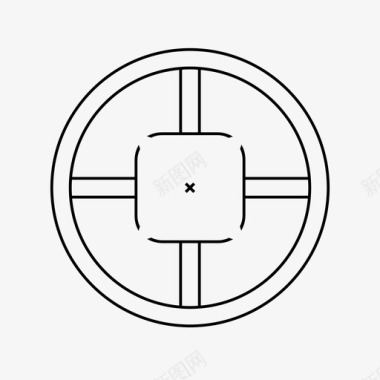 智能准星瞄准瞄准十字准星图标图标