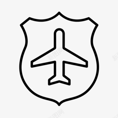 机场保安航空海关图标图标