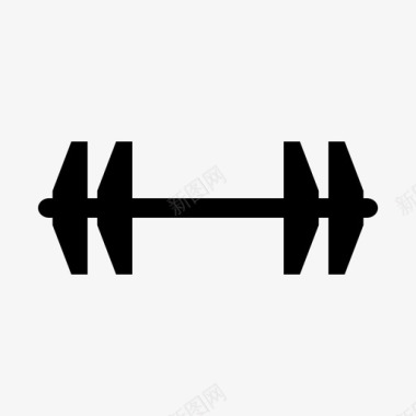健身房重量锻炼肌肉图标图标