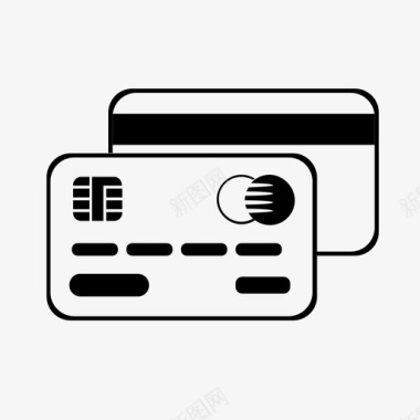 信用卡芯片卡金融图标图标