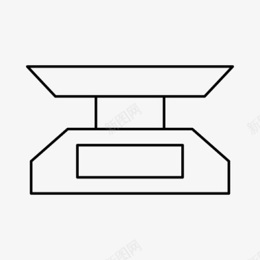 失量背景秤量器具图标图标