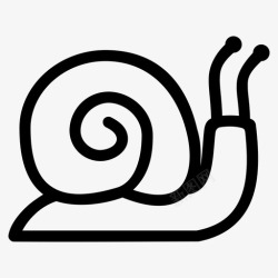 蜗牛粘液蜗牛动物花园蜗牛图标高清图片