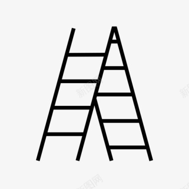 梯子爬上去楼梯图标图标