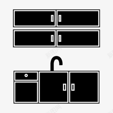 民国室内水槽室内厨房水槽图标图标
