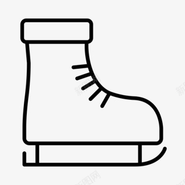 溜冰鞋花样滑冰冰球图标图标