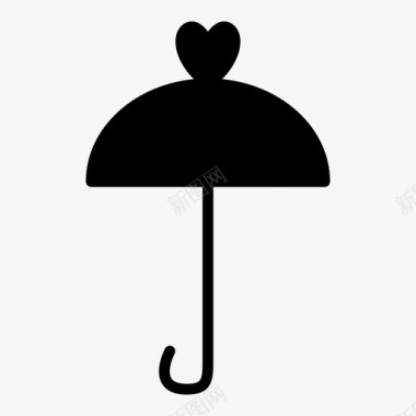 雨伞婚礼图标图标