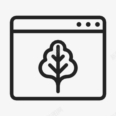 自然浏览器叶子感恩节图标图标