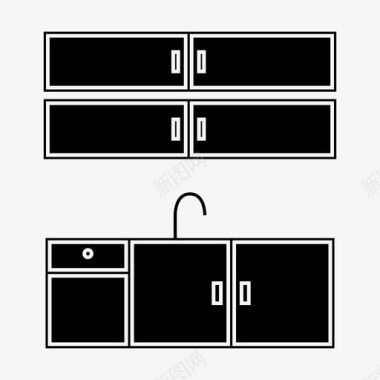 民国室内水槽室内厨房水槽图标图标
