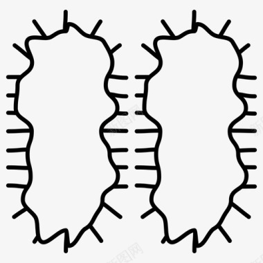 狂犬病细菌感染图标图标