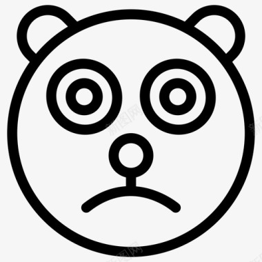 熊猫熊猫动物森林图标图标
