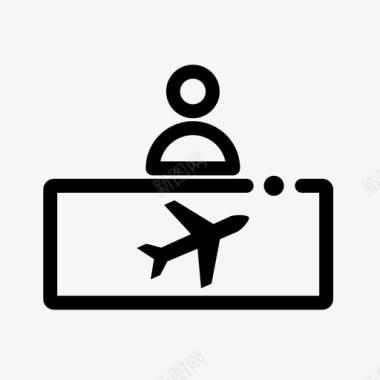 旅行桌行李旅行卡图标图标