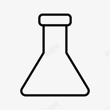 实验科学的图标锥形瓶化学烧瓶实验室图标图标