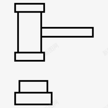 拍卖拍卖木槌锤子图标图标