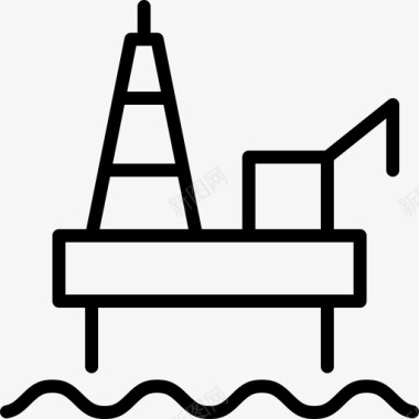 石油平台原油钻井图标图标