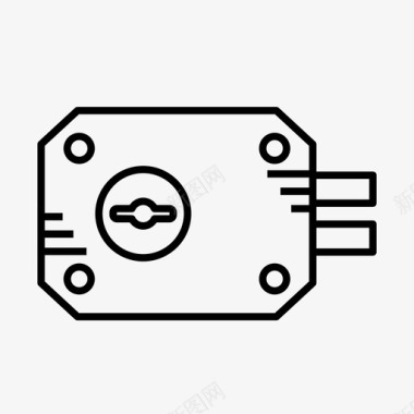 门锁标志门锁保险箱挂锁图标图标