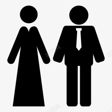 新婚结婚人图标图标