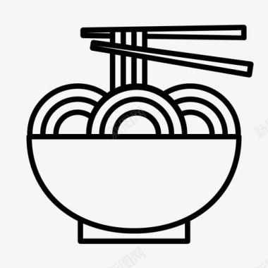 面条面条亚洲菜中国菜图标图标