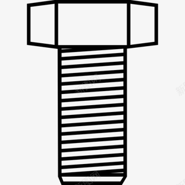 螺钉螺母紧固件工具线图标图标