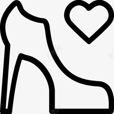 高跟鞋爱情格洛丽亚婚纱系列图标图标
