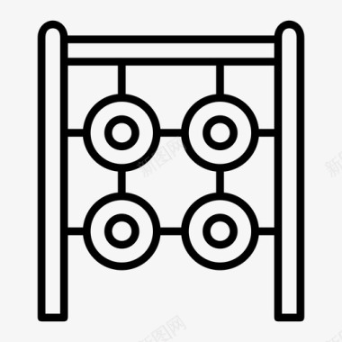 轮胎攀爬攀爬架公园图标图标