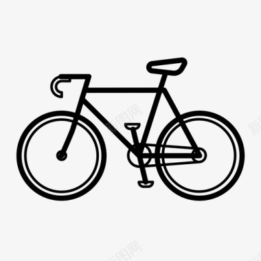 链条自行车链条轮胎图标图标