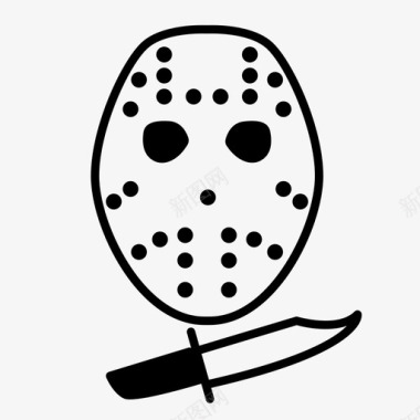 恐怖的万圣节JasonVoorheesJasonVoorheesFriday13万圣节恐怖Alloween图标图标