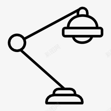 阅读角台灯阅读灯图标图标